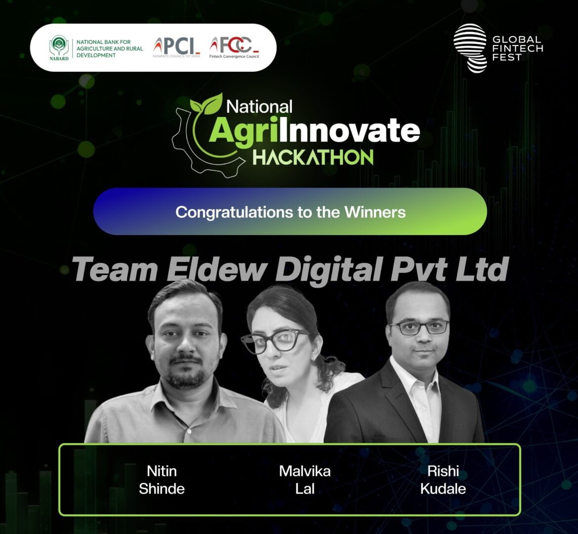 Team Eldew Digital Pvt. Ltd - Champions of The National Agrinnovate Hackathon 2024
