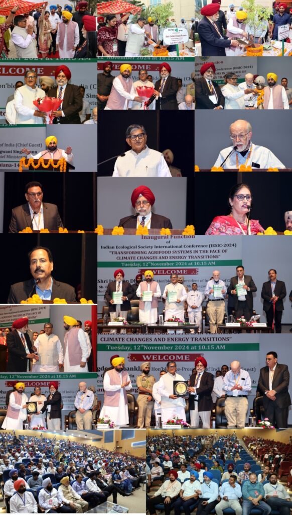 PAU and Indian Ecological Society Iinaugurated a four day international conference 2