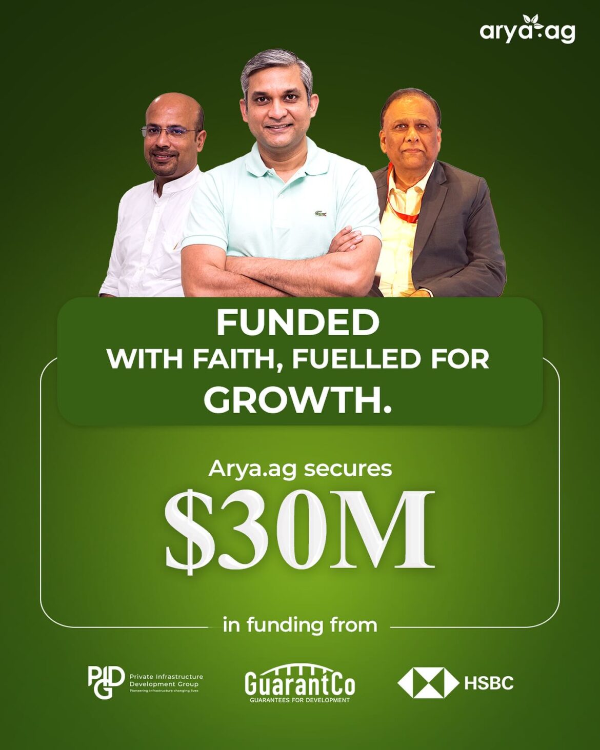 Arya.ag secures funding